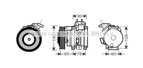 AVA QUALITY COOLING Kompresors, Gaisa kond. sistēma TOAK448